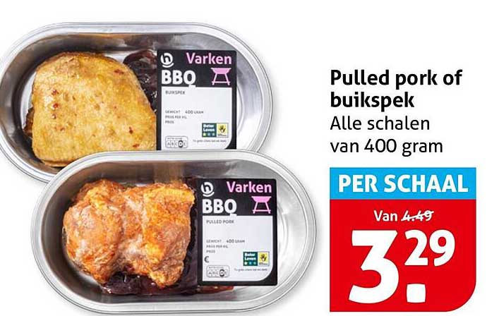 Pulled pork of buikspek