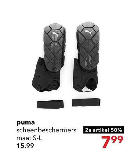 puma scheenbeschermers maat S-L 2e artikel 50%