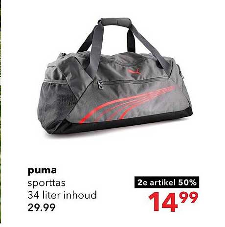 puma sporttas 34 liter inhoud 2e artikel 50%