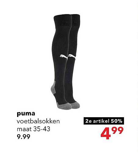 puma voetbalsokken maat 35-43 2e artikel 50%