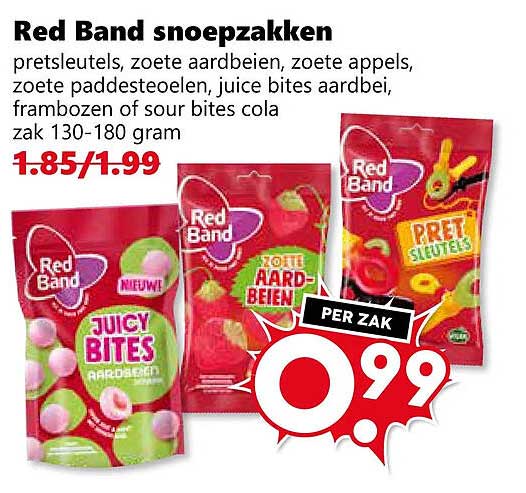 Red Band snoepzakken