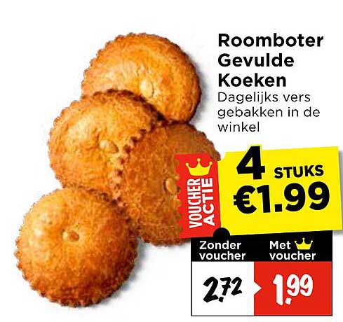 Roomboter Gevulde Koeken