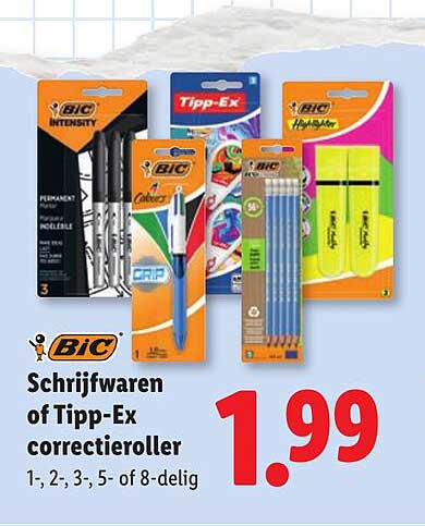 Schrijfwaren of Tipp-Ex correctieroller