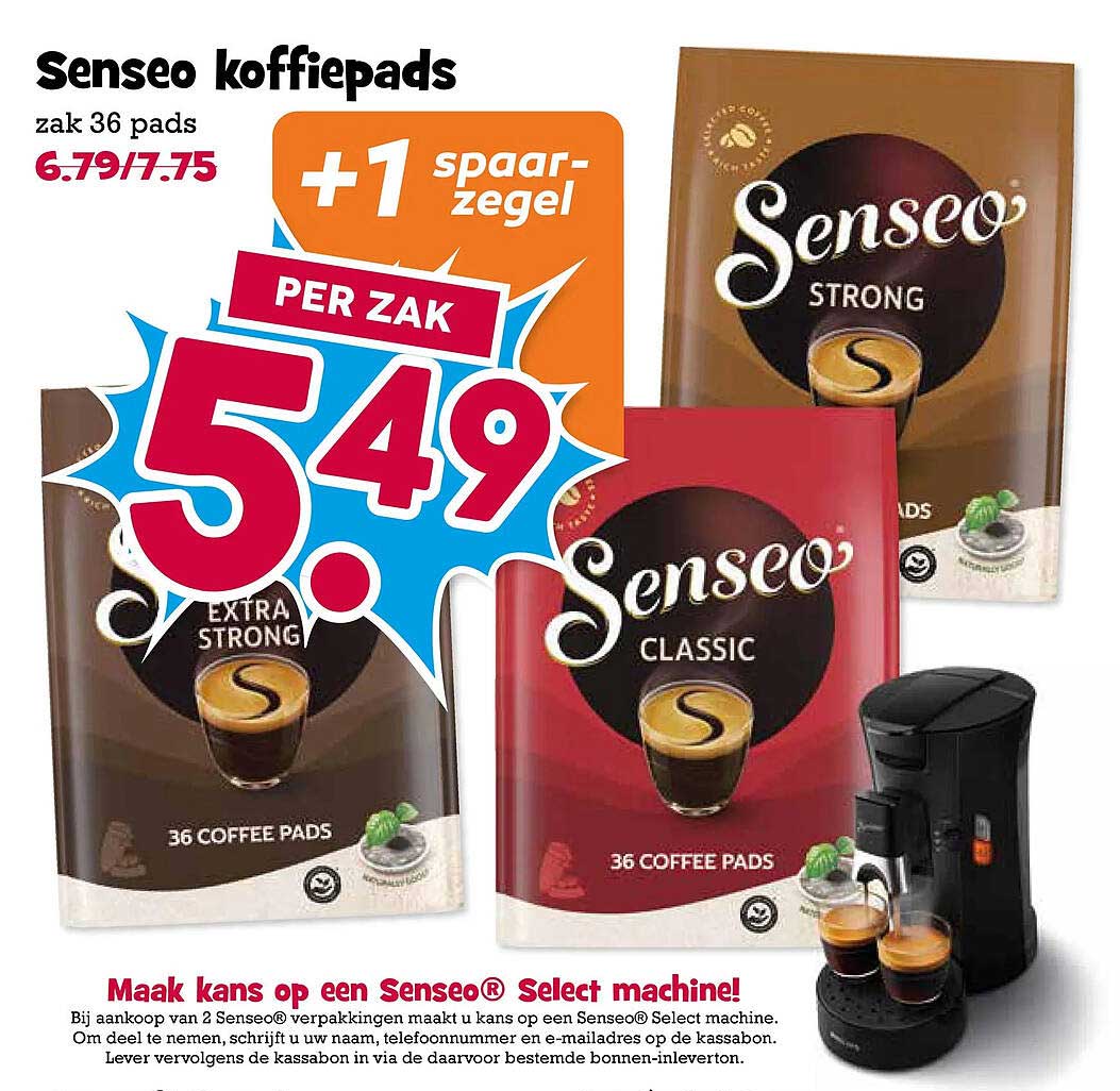 Senseo koffiepads zak 36 pads +1 spaarzegel per zak