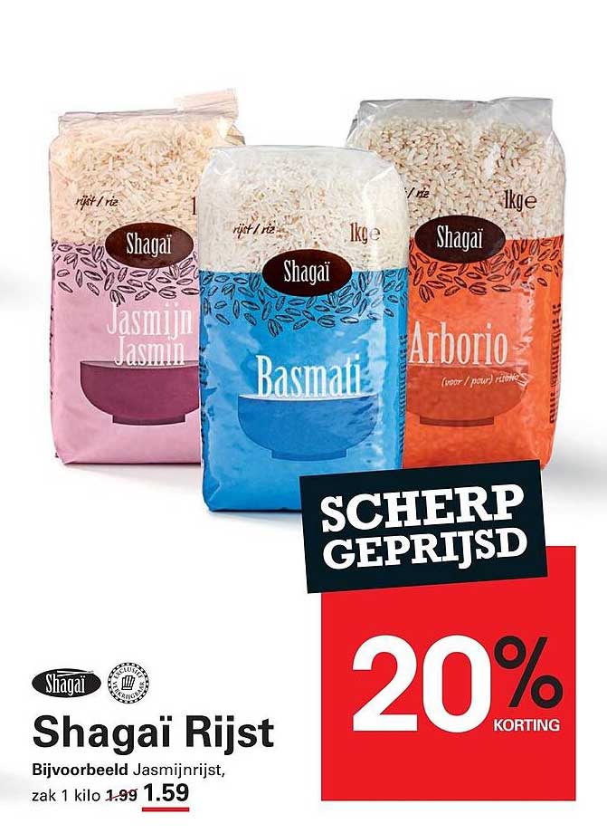 Shagai Rijst 20% korting