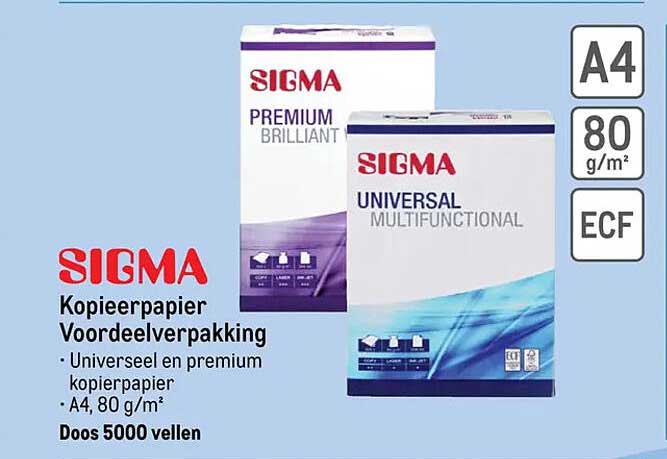 SIGMA Kopieerpapier Voordeelverpakking