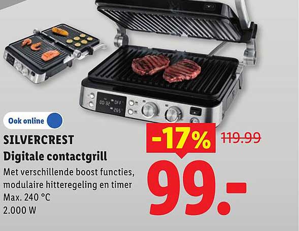 SILVERCREST Digitale contactgrill