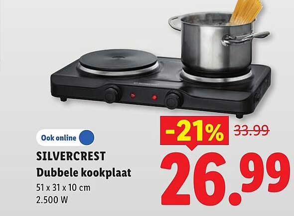 SILVERCREST Dubbele kookplaat