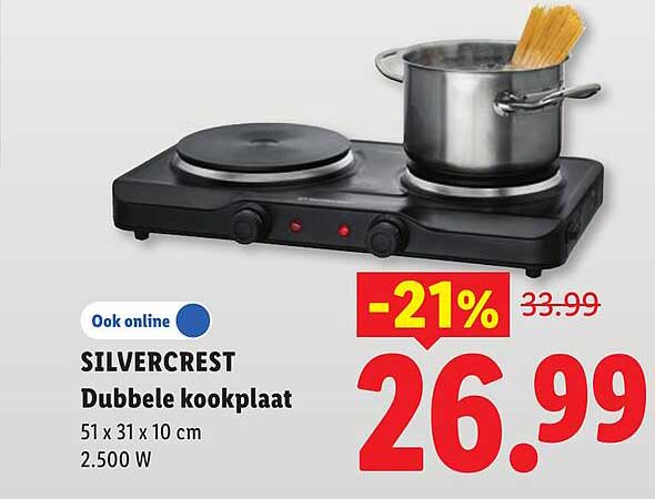 SILVERCREST Dubbele kookplaat