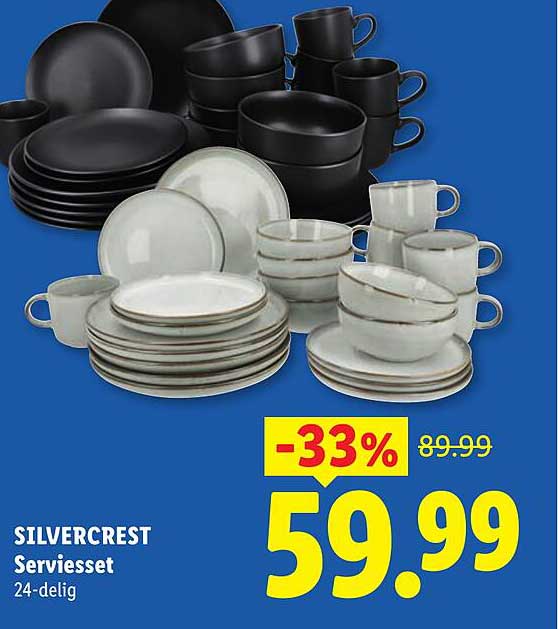 SILVERCREST Serviesset 24-delig -33%