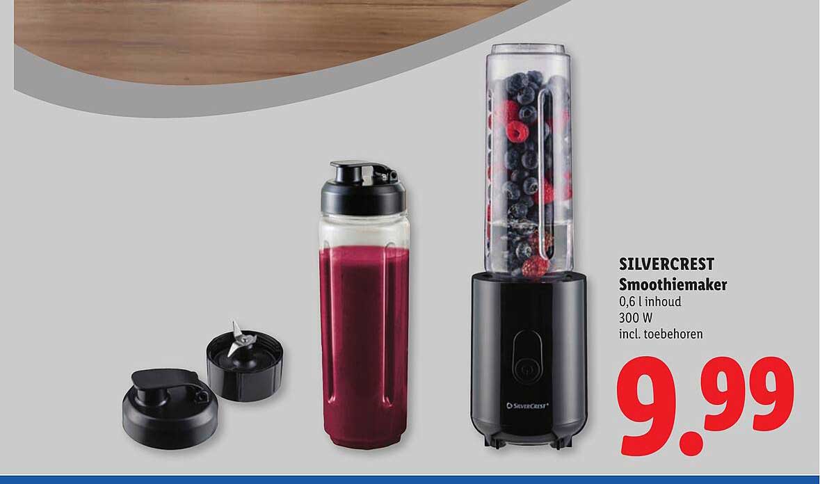 SILVERCREST Smoothiemaker 0,6 l inhoud 300 W incl. toebehoren