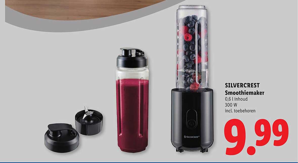SILVERCREST Smoothiemaker 0,6 l inhoud 300 W incl. toebehoren