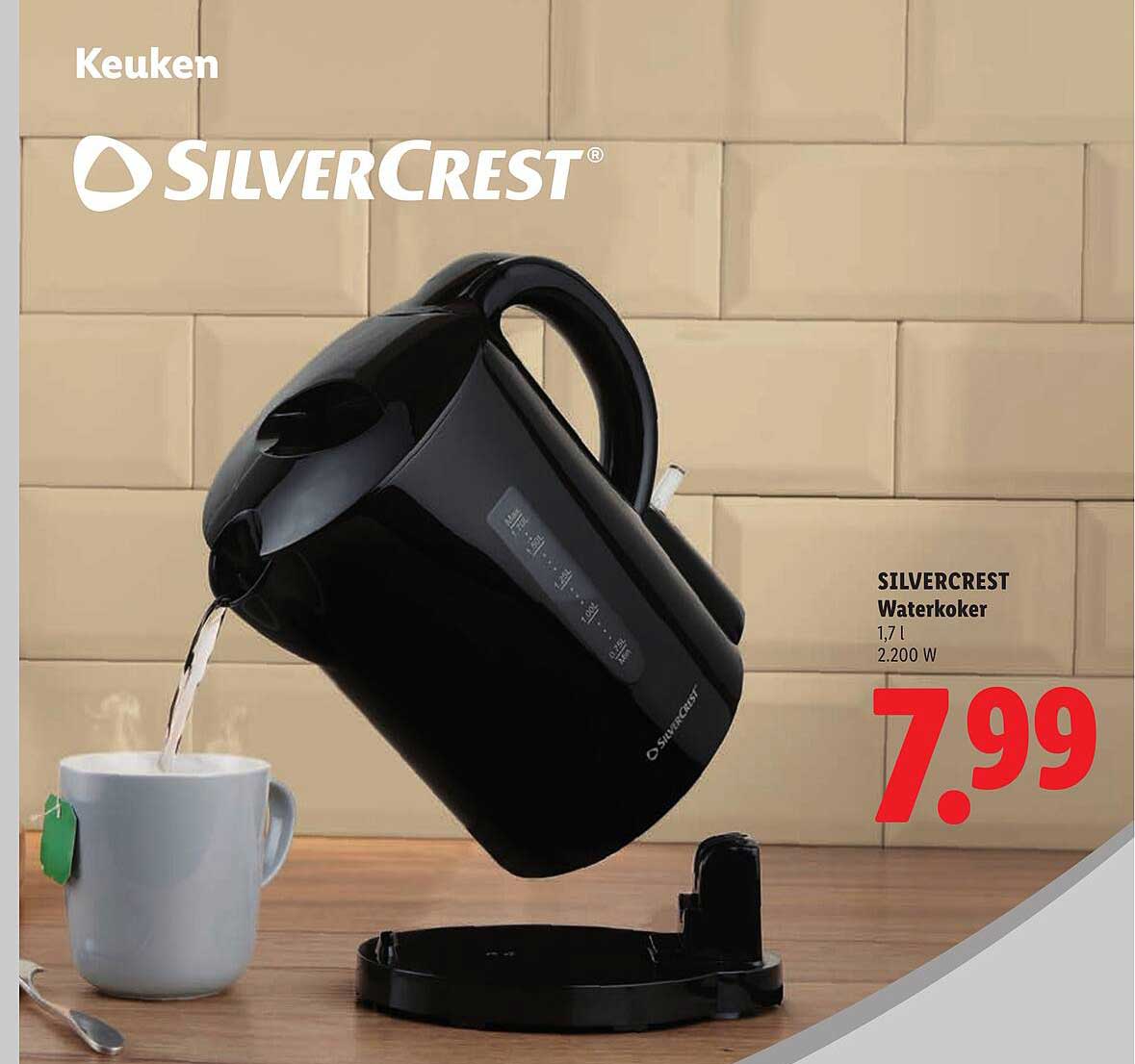 SILVERCREST Waterkoker 1,7 l 2.200 W
