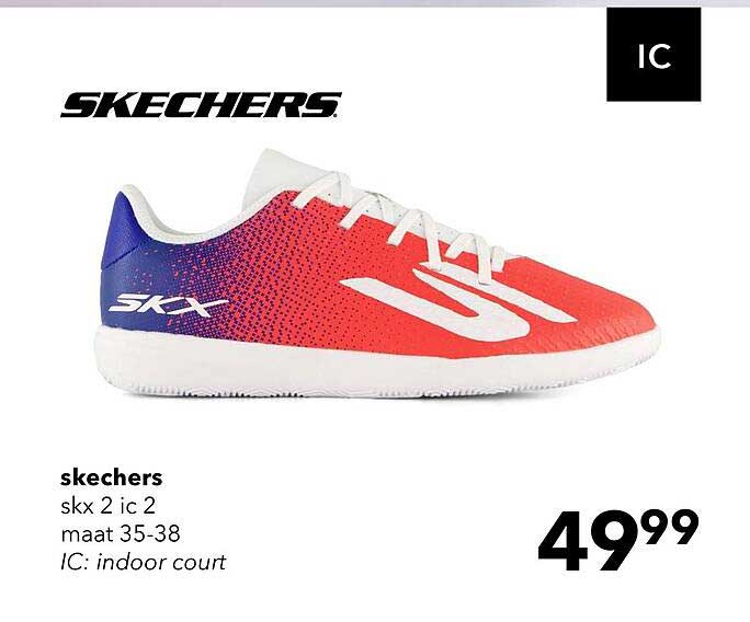 skechers skx 2 ic 2 maat 35-38 IC: indoor court