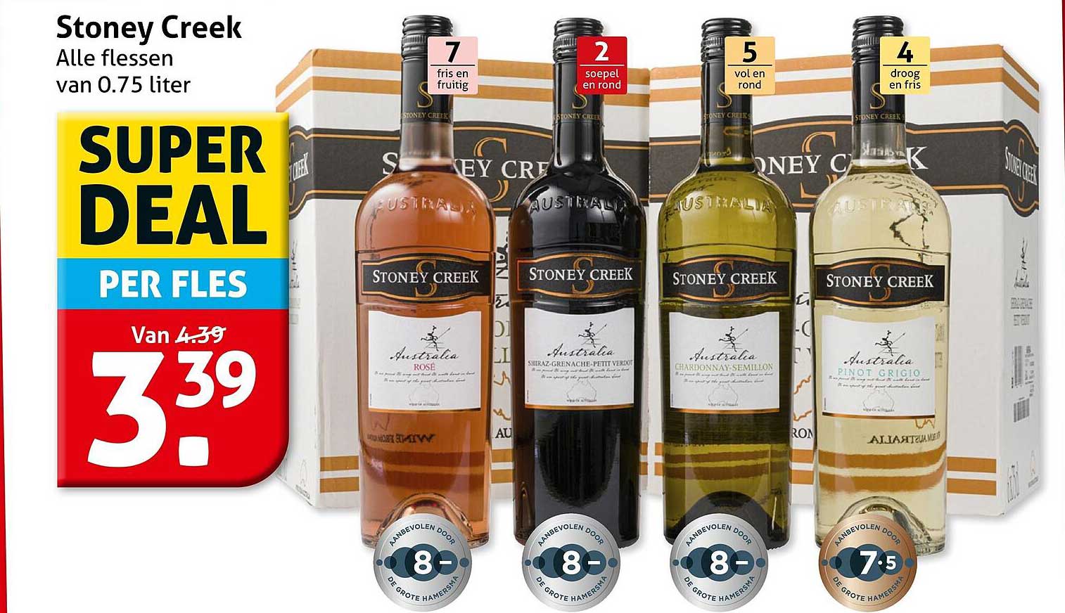 Stoney Creek Alle flessen van 0.75 liter