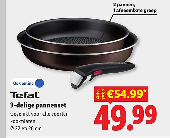 Tefal 3-delige pannenset