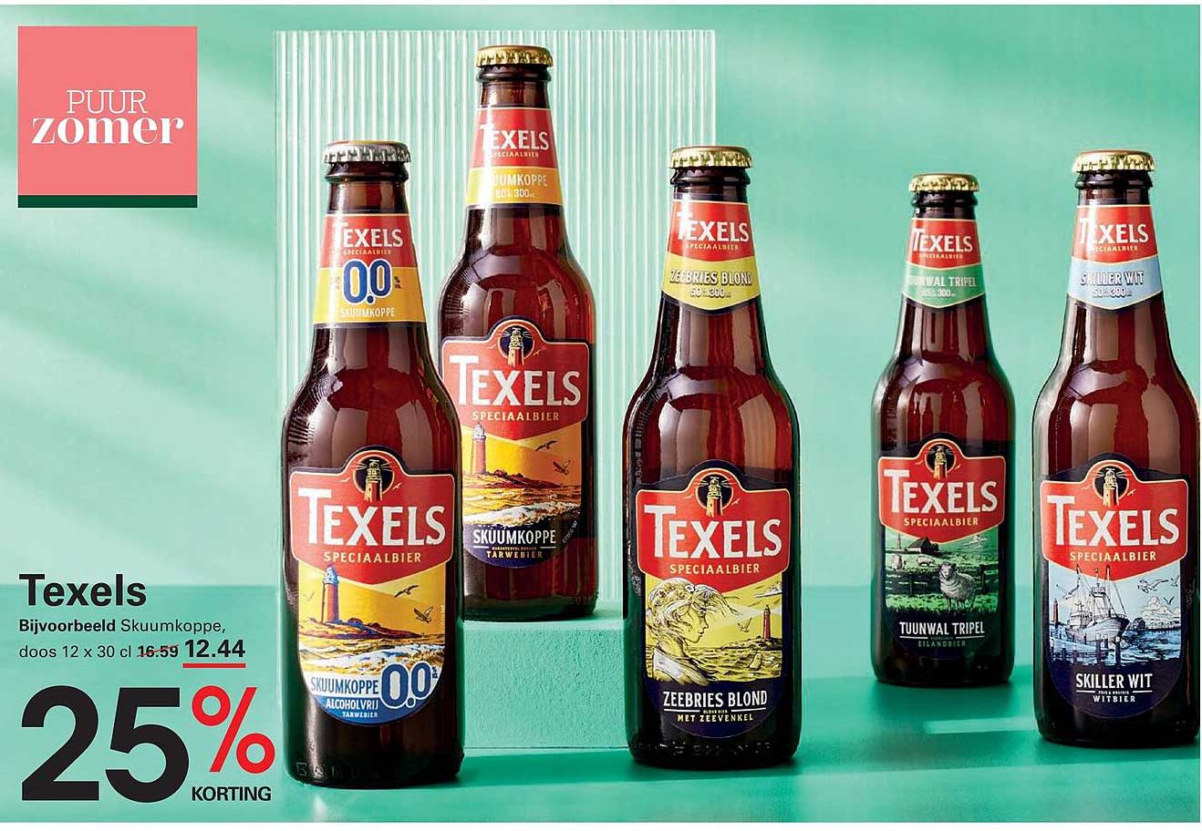 Texels Bijvoorbeeld Skumkoppe, doos 12 x 30 cl 25% korting