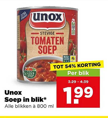 Unox Soep in blik*