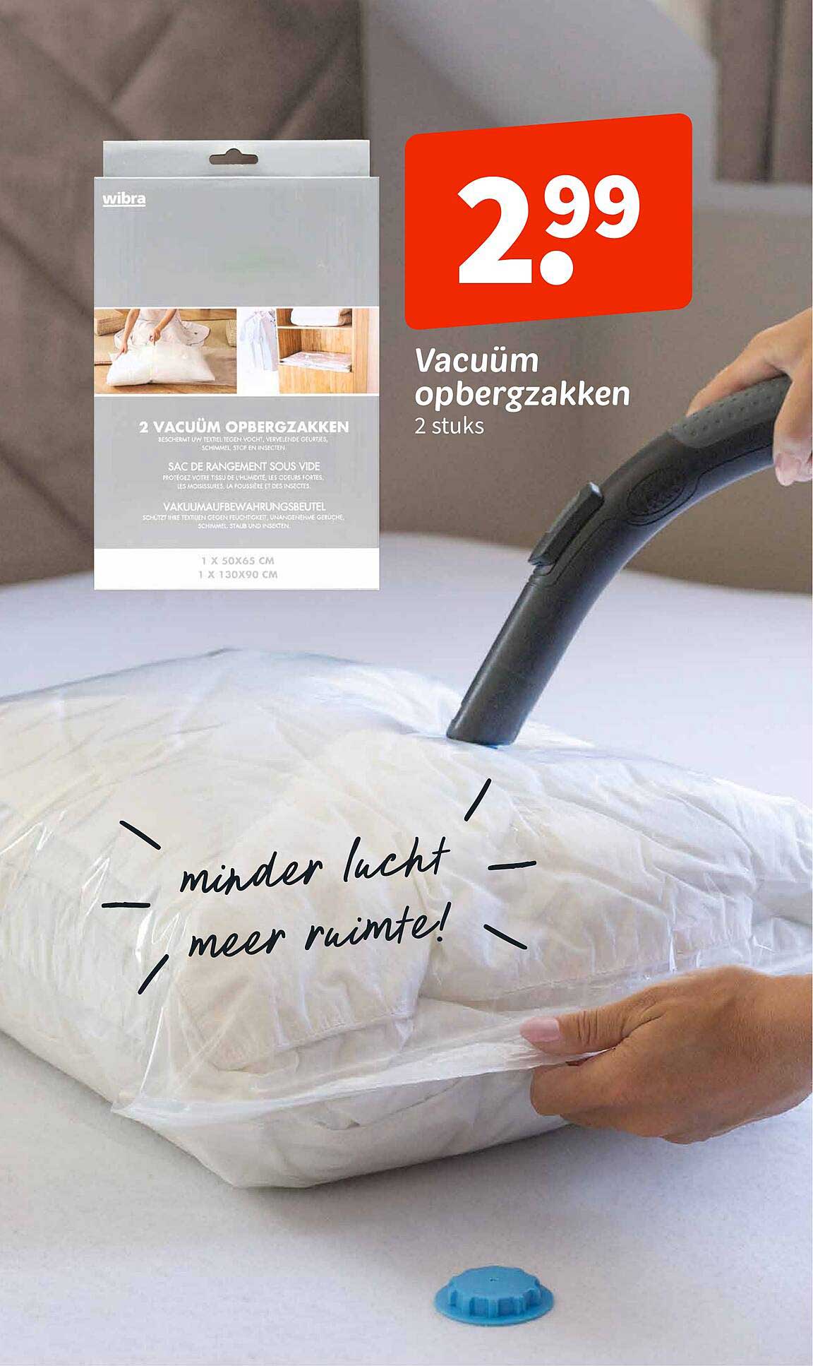 Vacuüm opbergzakken 2 stuks