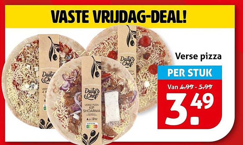 Verse pizza PER STUK