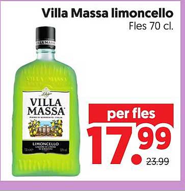 Villa Massa limoncello Fles 70 cl.