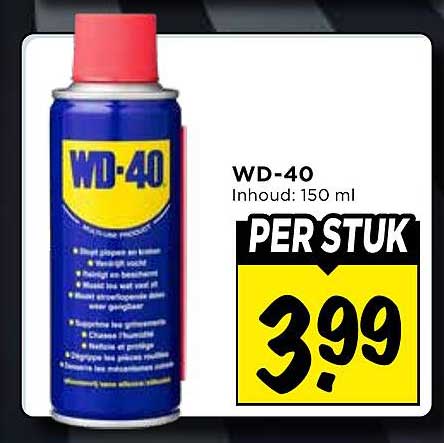 WD-40 Inhoud: 150 ml PER STUK
