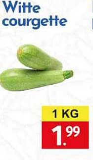 Witte courgette