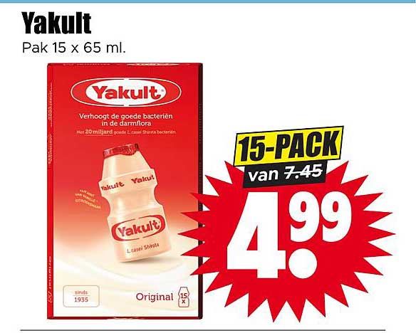 Yakult Pak 15 x 65 ml. 15-PACK