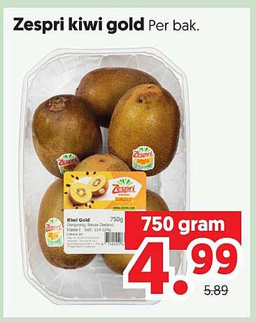 Zespri kiwi gold Per bak.