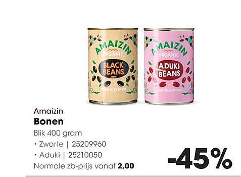 Amazin Bonen Blik 400 gram -45%