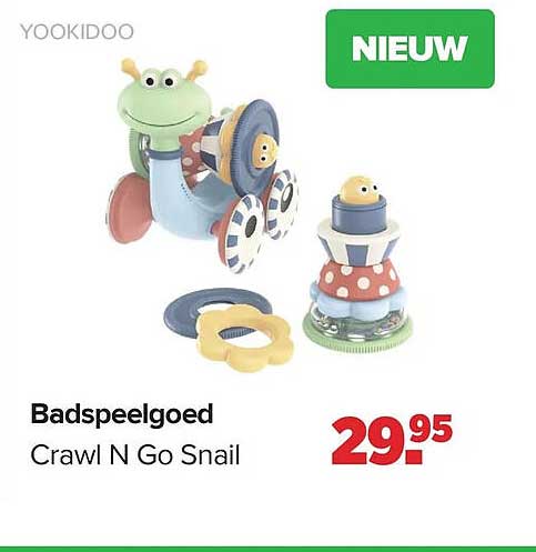 Badspeelgoed Crawl N Go Snail