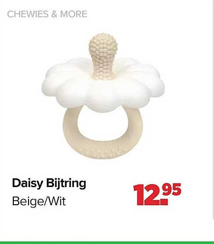 Daisy Bijtring Beige/Wit