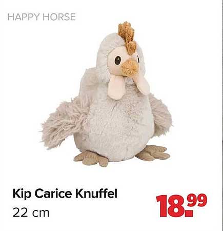 Kip Carice Knuffel 22 cm