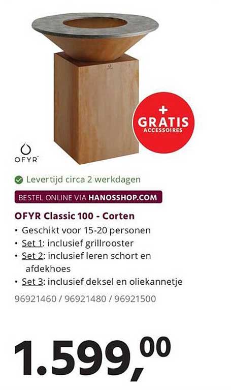 OFYR Classic 100 - Corten + GRATIS accessoires