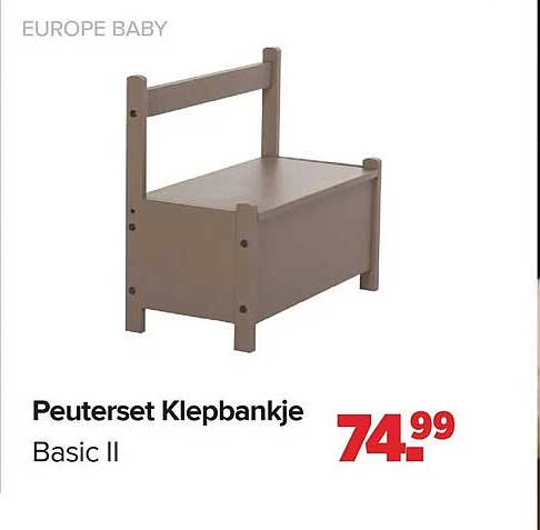 Peuterset Klepbankje Basic II