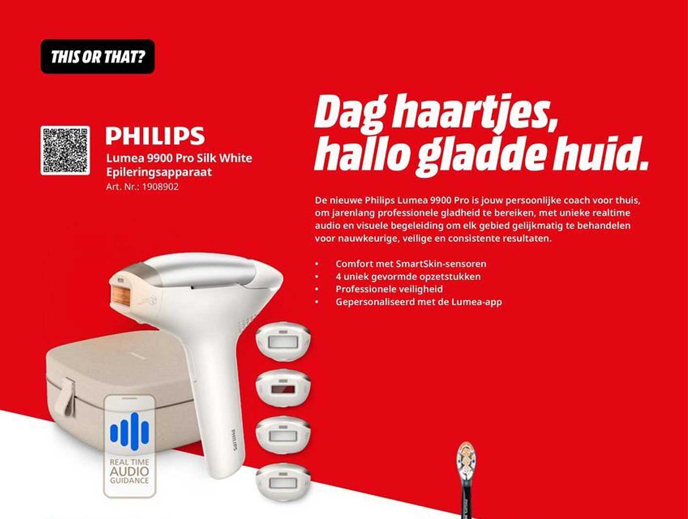 PHILIPS Lumea 9900 Pro Silk White Epilingsapparaat