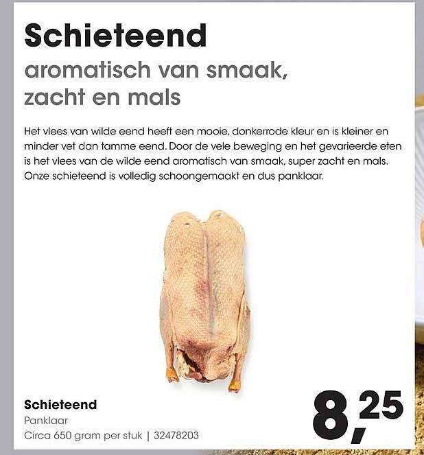 Schieteend panklaar