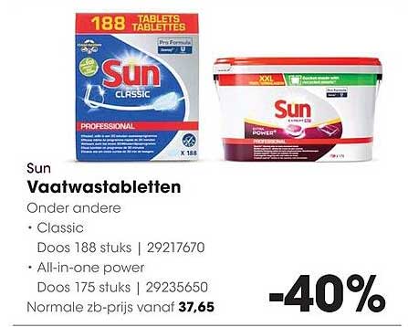 Sun Vaatwastabletten