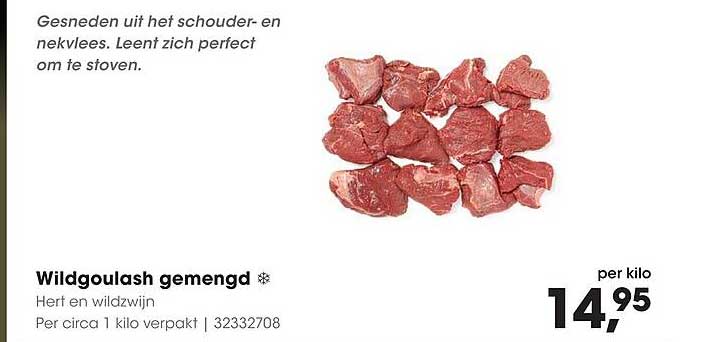 Wildgoulash gemengd