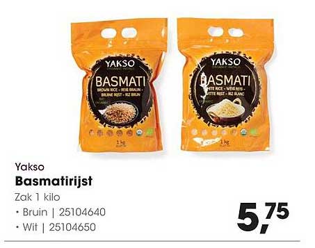 Yakso Basmati rijst
