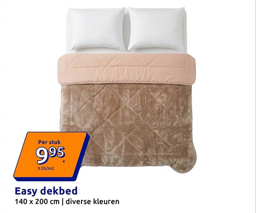 Easy dekbed 140 x 200 cm | diverse kleuren
