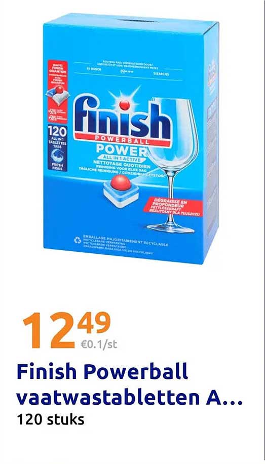 Finish Powerball vaatwastabletten A...