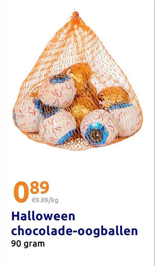 Halloween chocolade-oogballen 90 gram