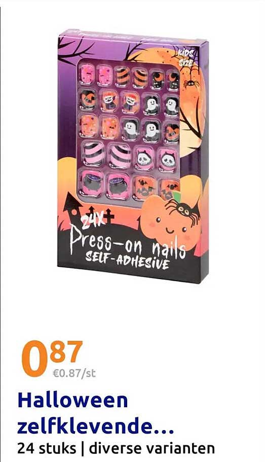 Halloween zelfklevende... 24 stuks | diverse varianten