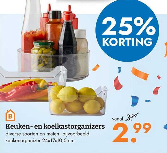 Keuken- en koelkastorganizers