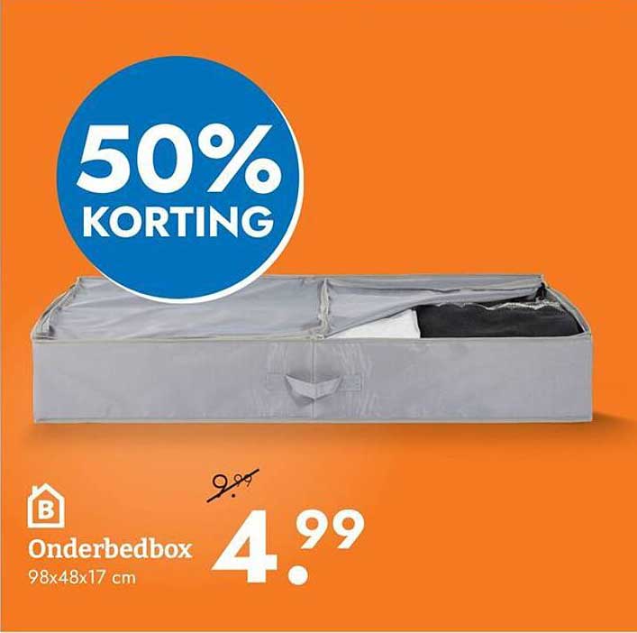 Onderbedbox 98x48x17 cm 50% KORTING