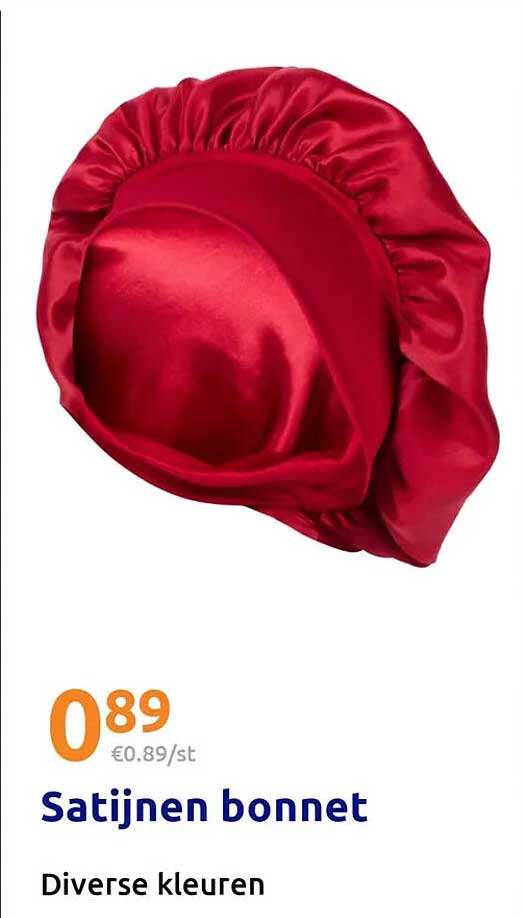 Satijnen bonnet