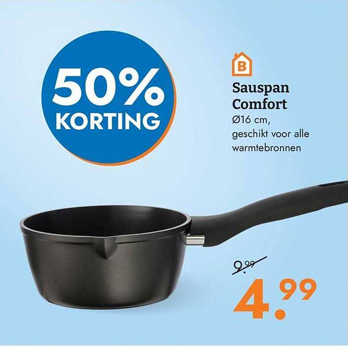 Sauspan Comfort 50% korting