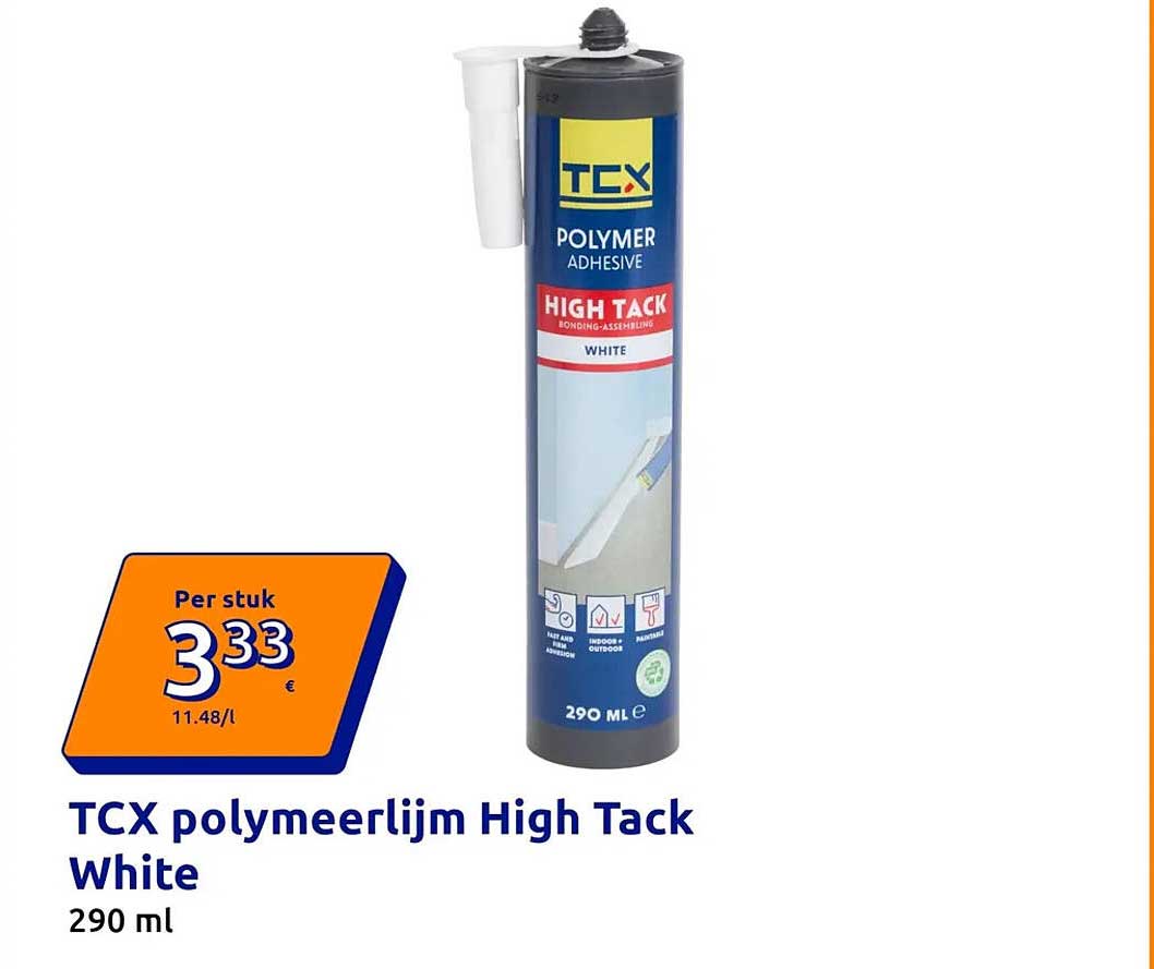 TCX polymeerlijm High Tack White