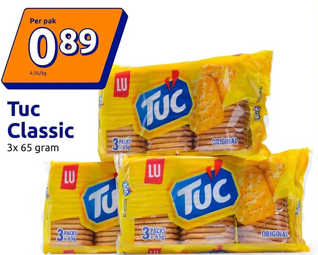 Tuc Classic 3x 65 gram